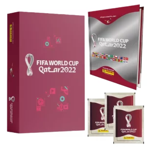 ALBUM PASTA DURA SILVER + CAJA DE 104 SOBRES - MUNDIAL DE FUTBOL QATAR 2022